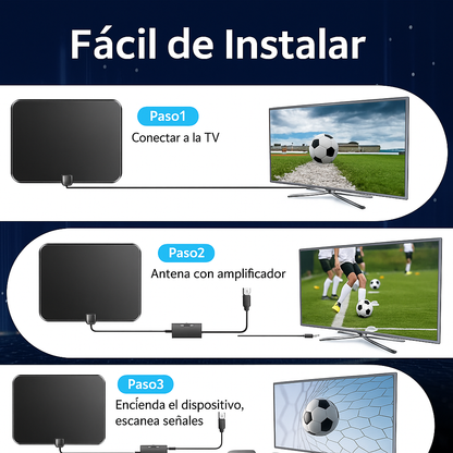 📡 Antena 4K Interior – Canales HD Sin Suscripción 🎬